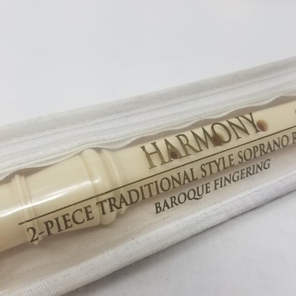 Harmony 2 - Piece Soprano Style Recorder Student Instrument School Light Weight - Picture 3 of 10